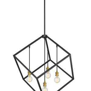 Vertical 4 Light Chandelier
