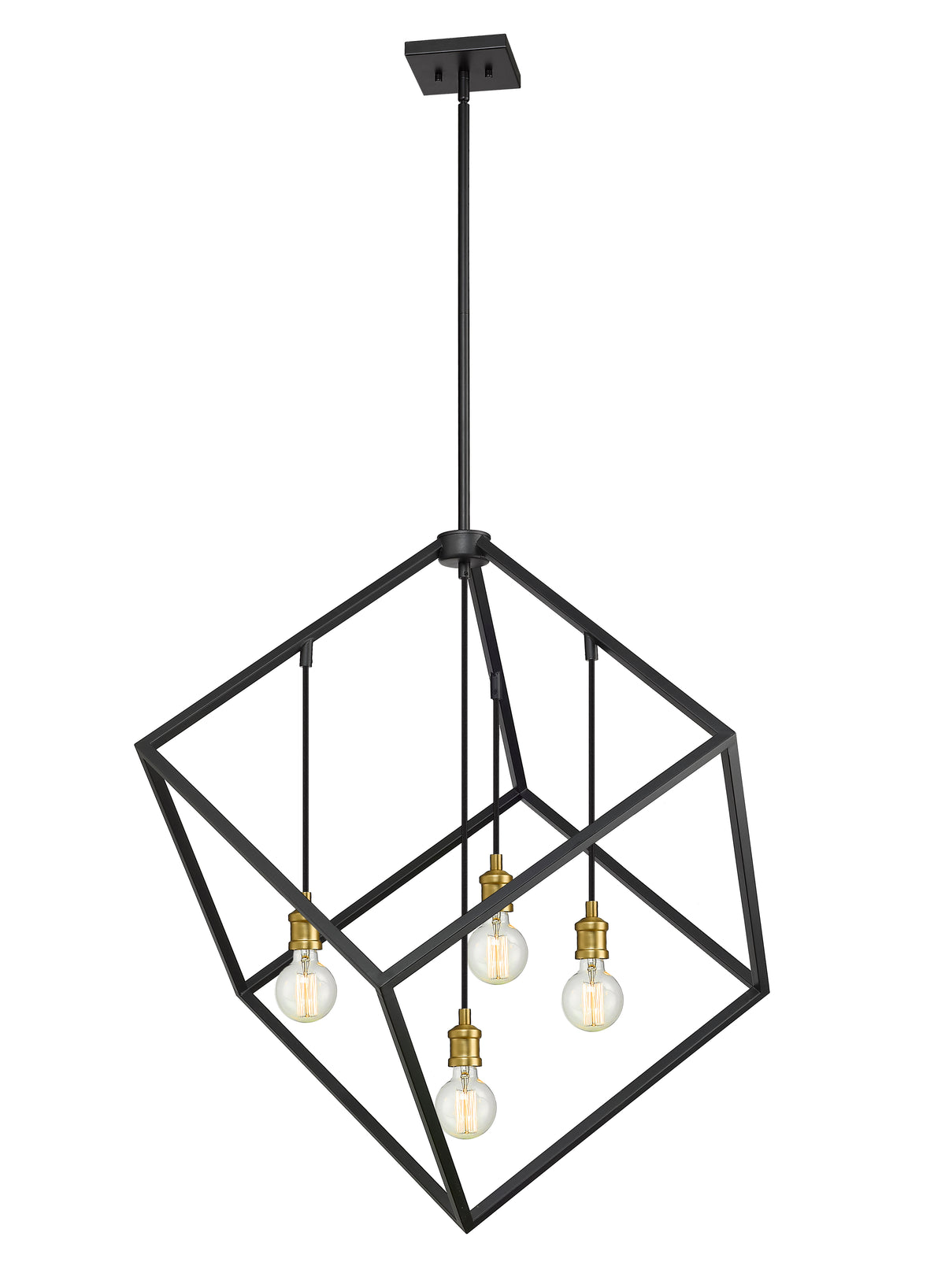 Vertical 4 Light Chandelier