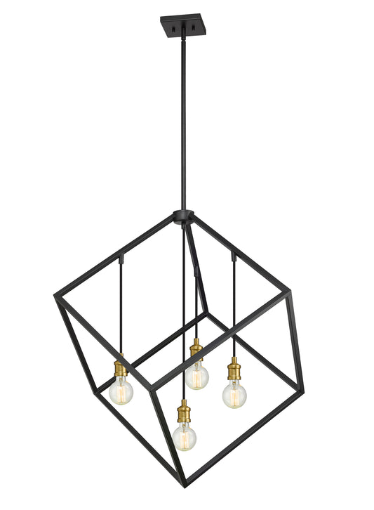 Vertical 4 Light Chandelier