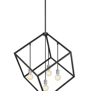 Vertical 4 Light Chandelier