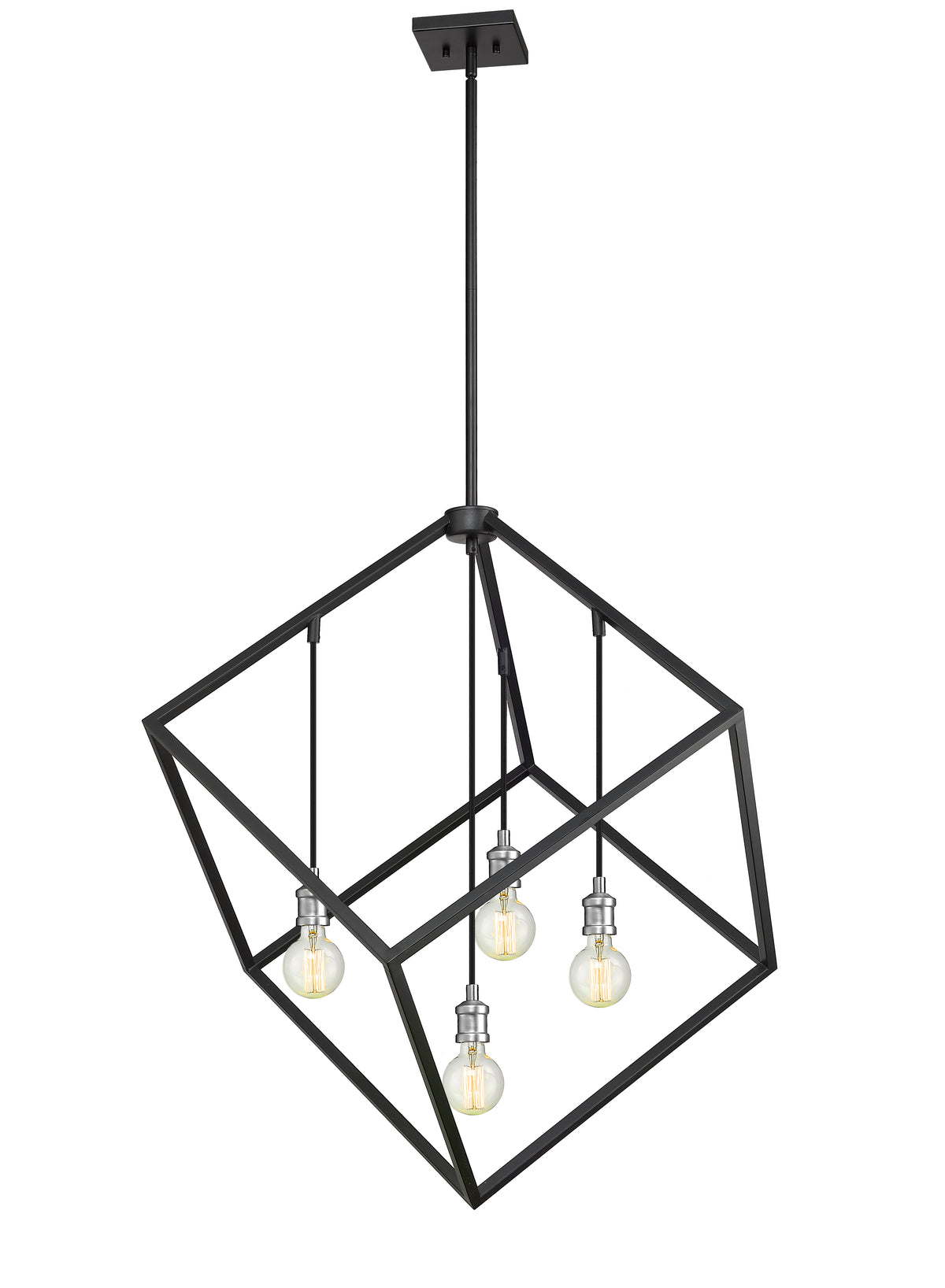 Vertical 4 Light Chandelier
