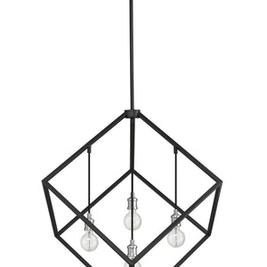 Vertical 4 Light Chandelier