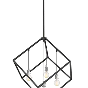 Vertical 4 Light Chandelier