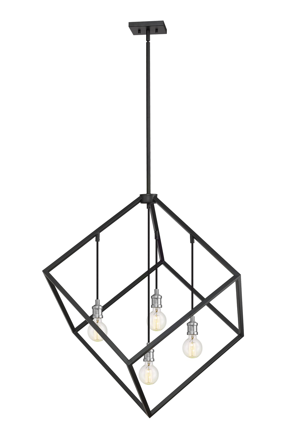 Vertical 4 Light Chandelier