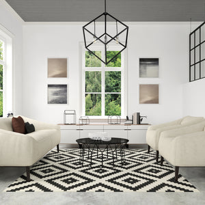 Vertical 4 Light Chandelier