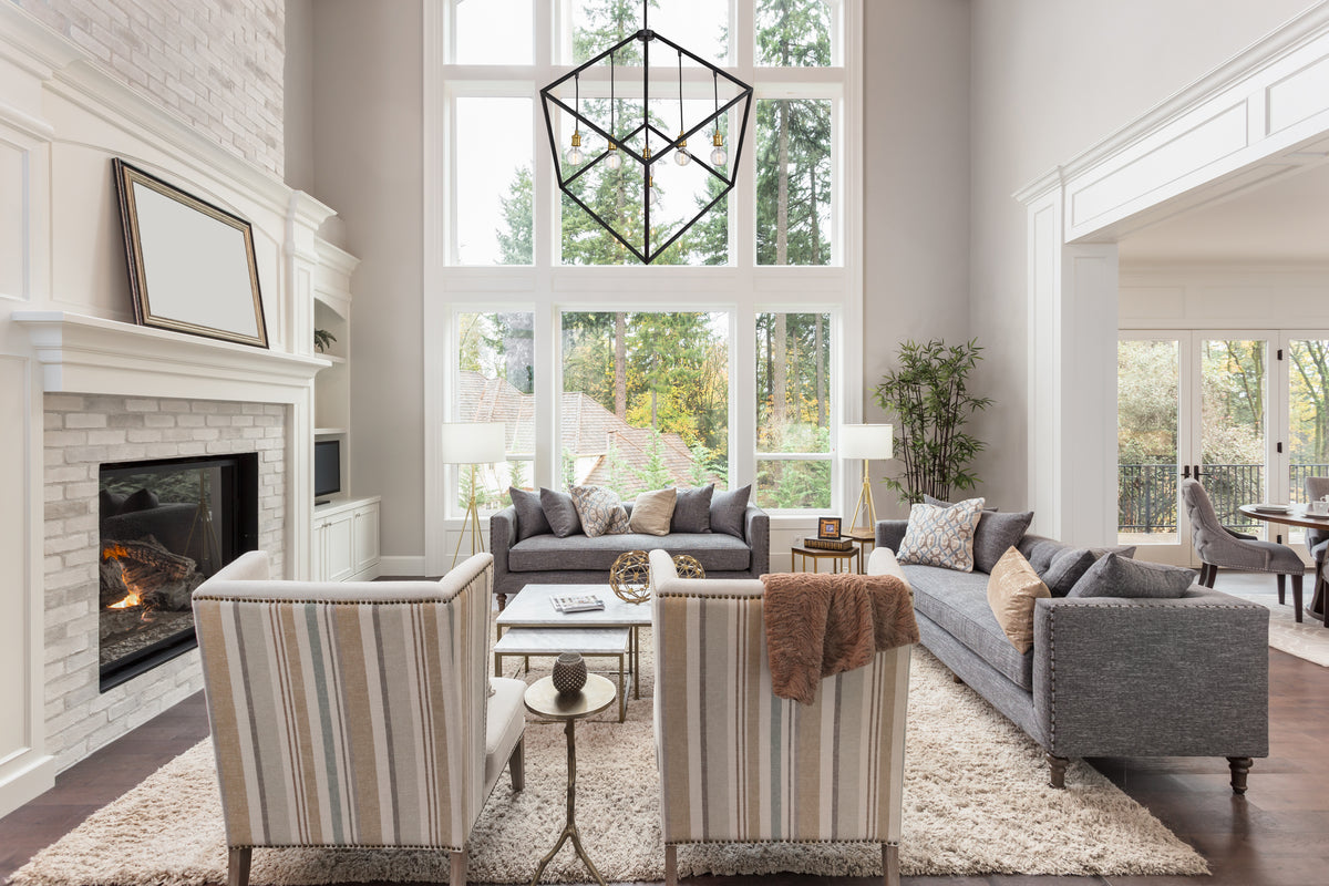 Vertical 7 Light Chandelier