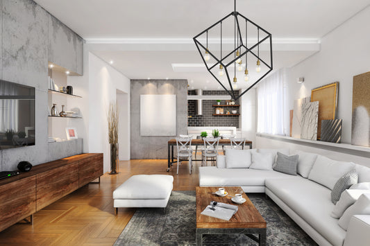 Vertical 7 Light Chandelier
