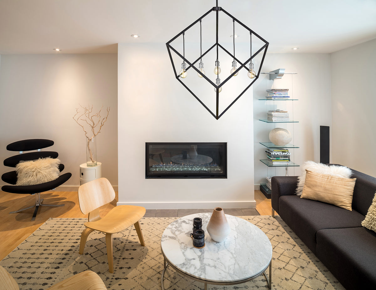 Vertical 7 Light Chandelier