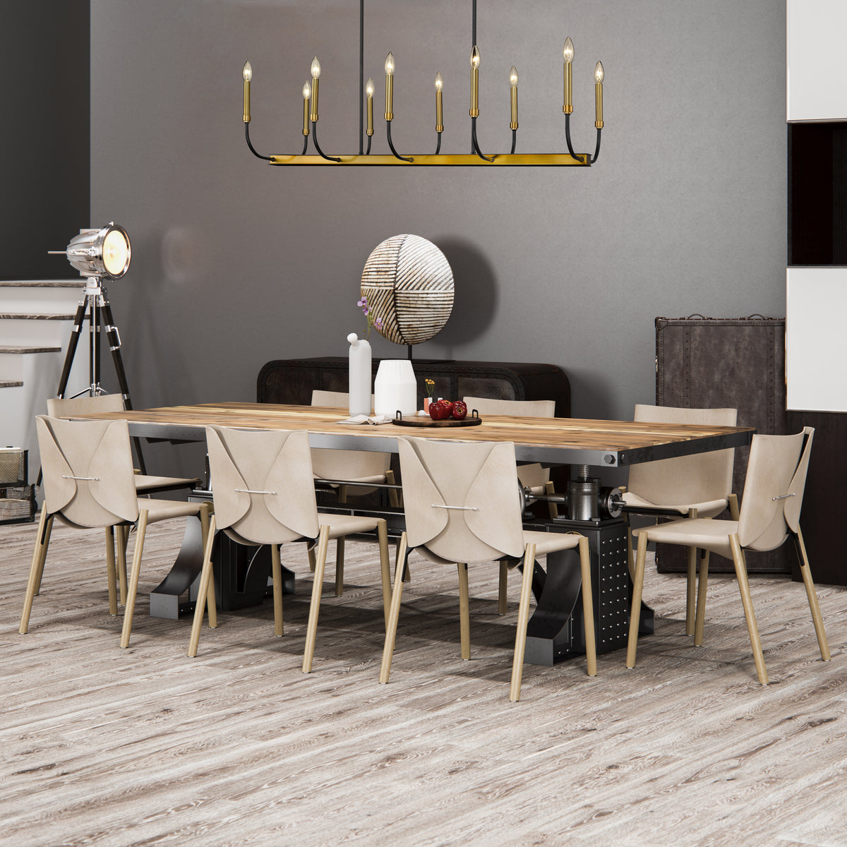 Haylie 10 Light Linear Chandelier
