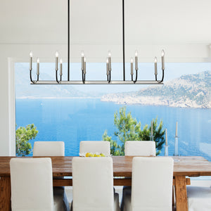 Haylie 12 Light Linear Chandelier