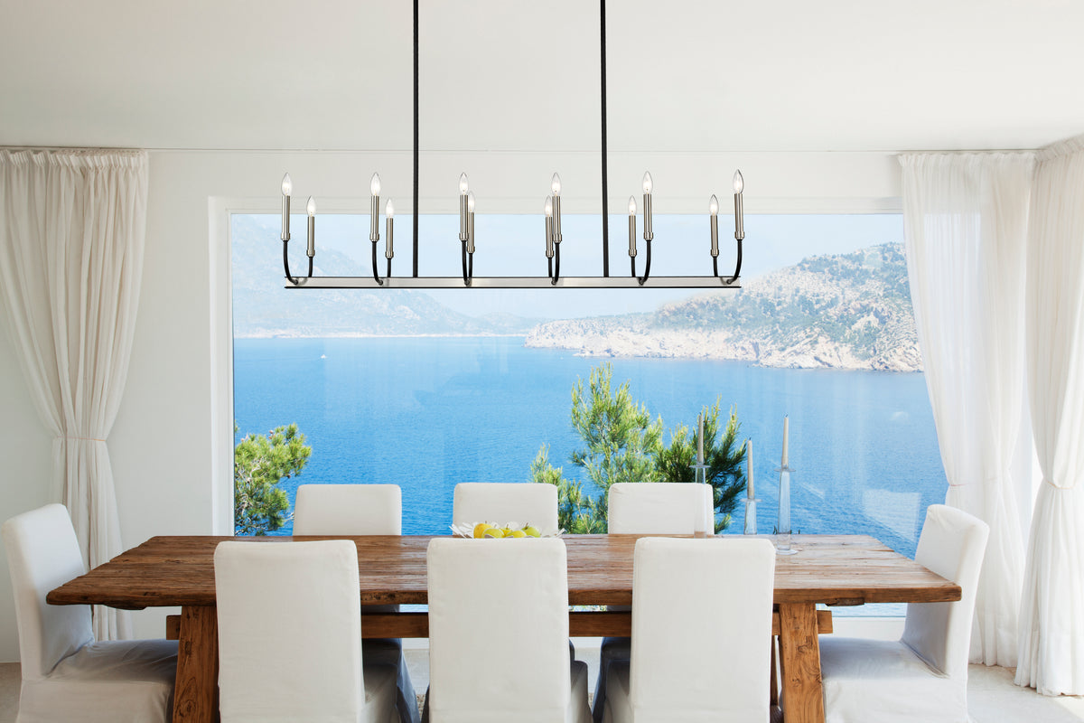 Haylie 12 Light Linear Chandelier