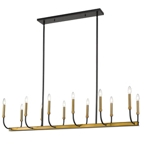 Haylie 12 Light Linear Chandelier