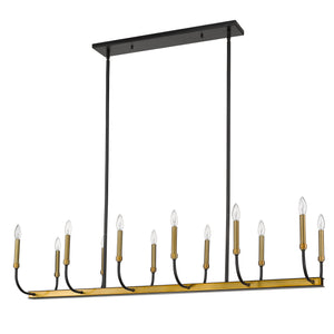 Haylie 12 Light Linear Chandelier