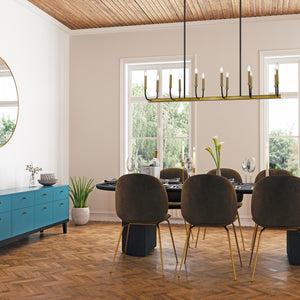 Haylie 12 Light Linear Chandelier