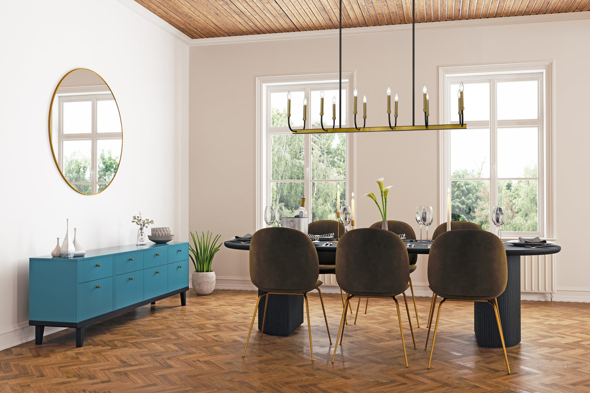 Haylie 12 Light Linear Chandelier