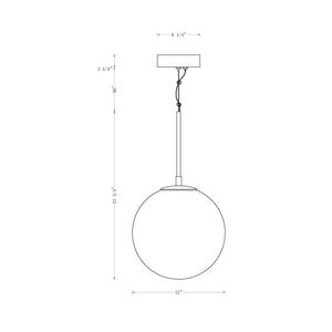 Kepler 12" Integrated LED Pendant
