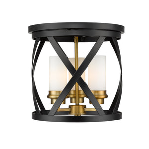 Malcalester 3 Light Flush Mount
