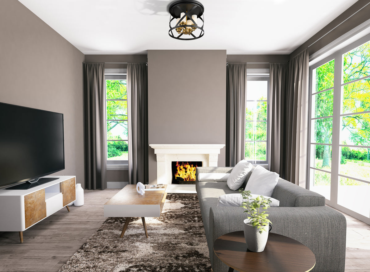 Malcalester 4 Light Flush Mount