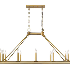 Barclay 12 Light Linear Chandelier