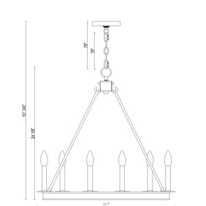 Barclay 6 Light Chandelier