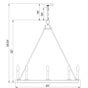 Barclay 8 Light Chandelier