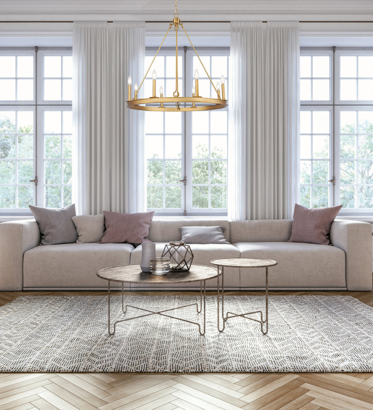 Barclay 8 Light Chandelier