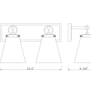 Harper 2 Light Vanity