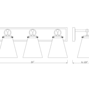 Harper 3 Light Vanity