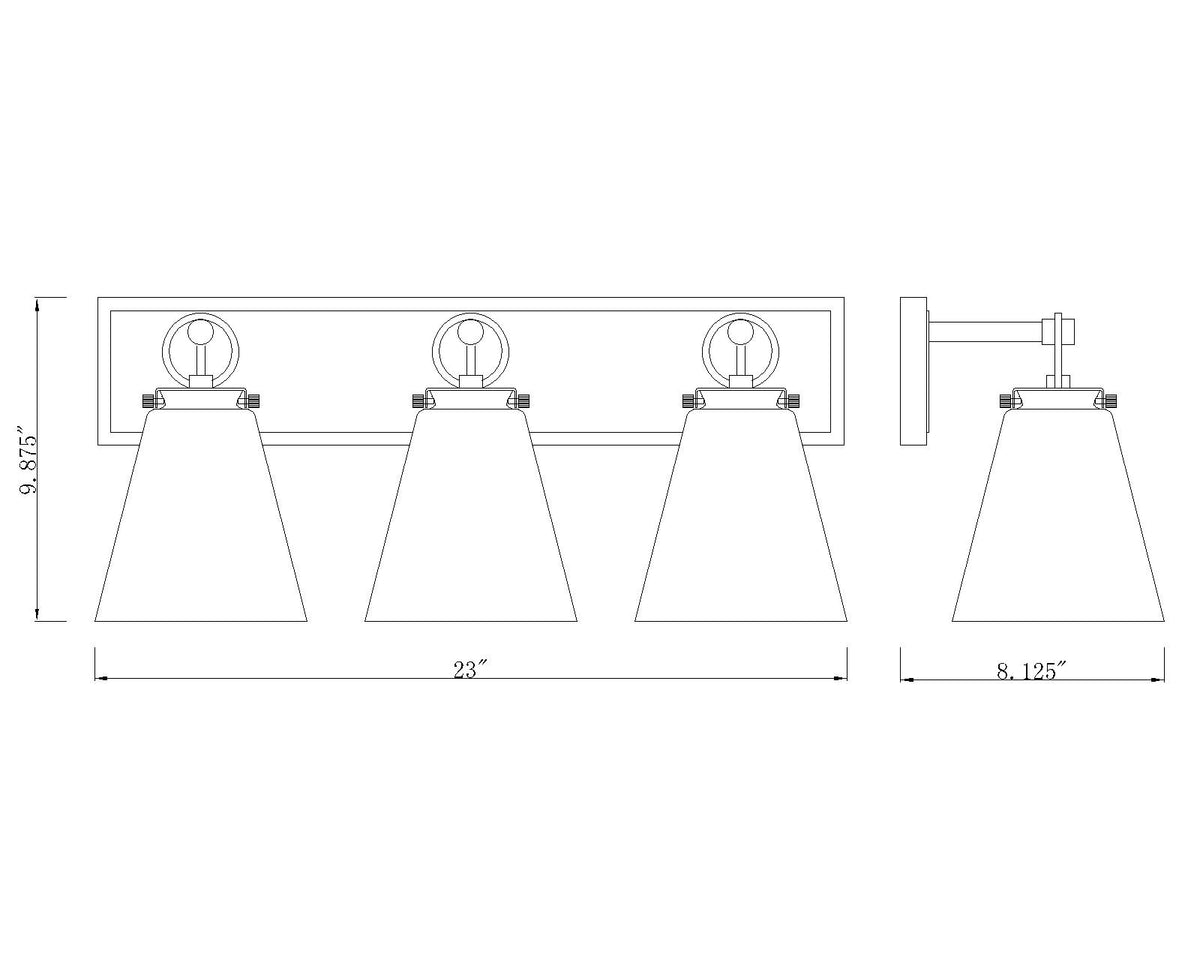 Harper 3 Light Vanity