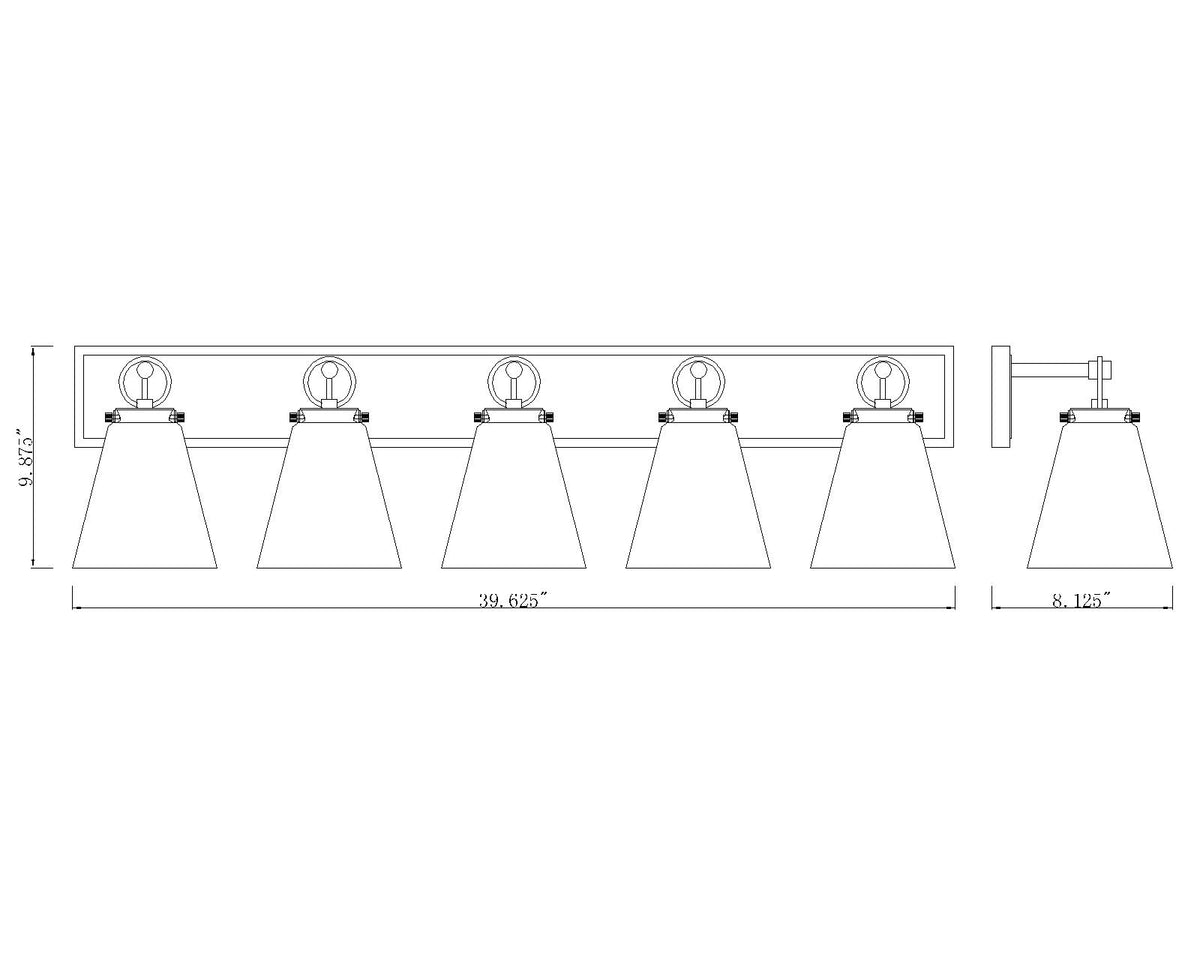 Harper 5 Light Vanity