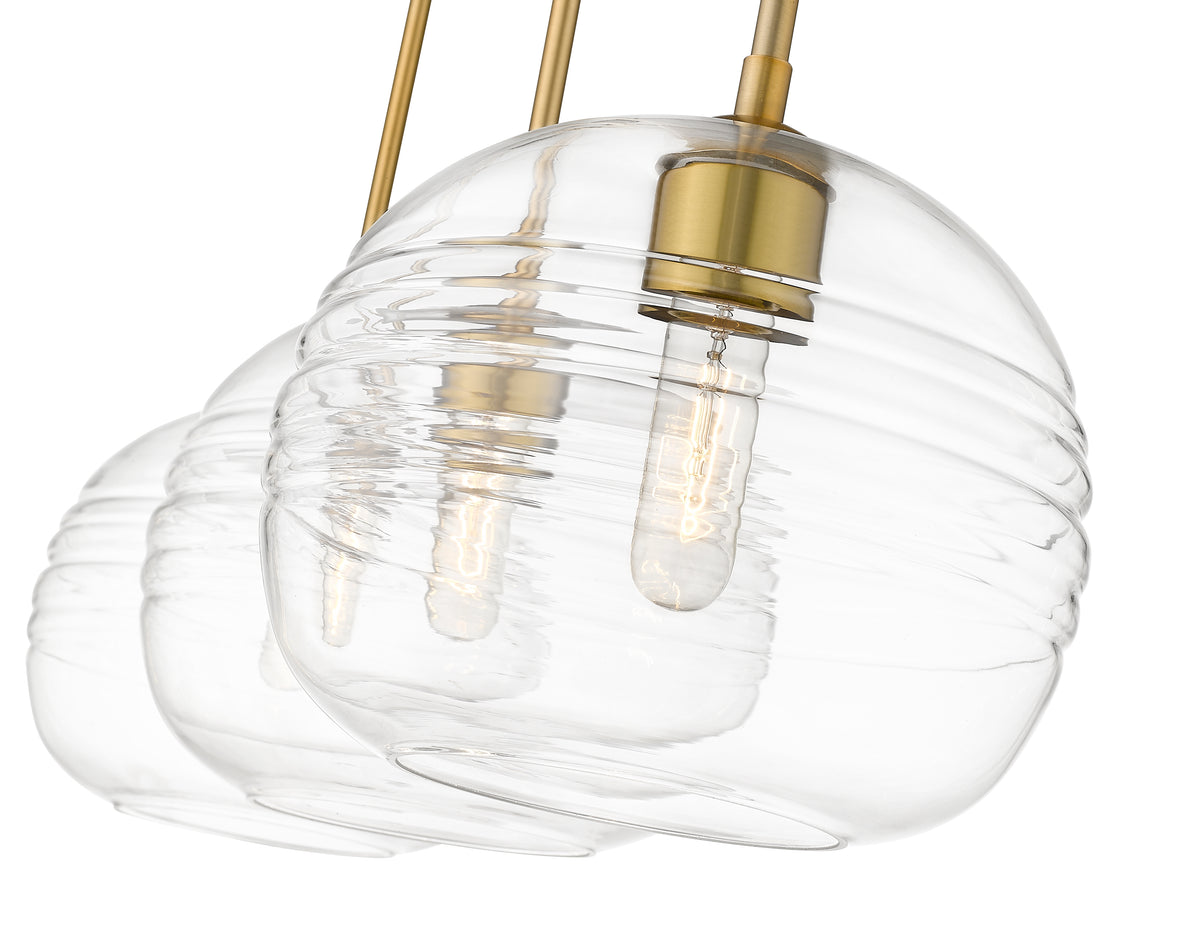 Harmony 3 Light Linear Chandelier