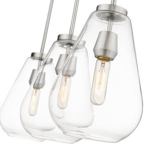 Ayra 3 Light Linear Chandelier