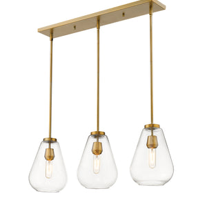 Ayra 3 Light Linear Chandelier