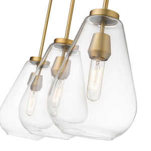 Ayra 3 Light Linear Chandelier