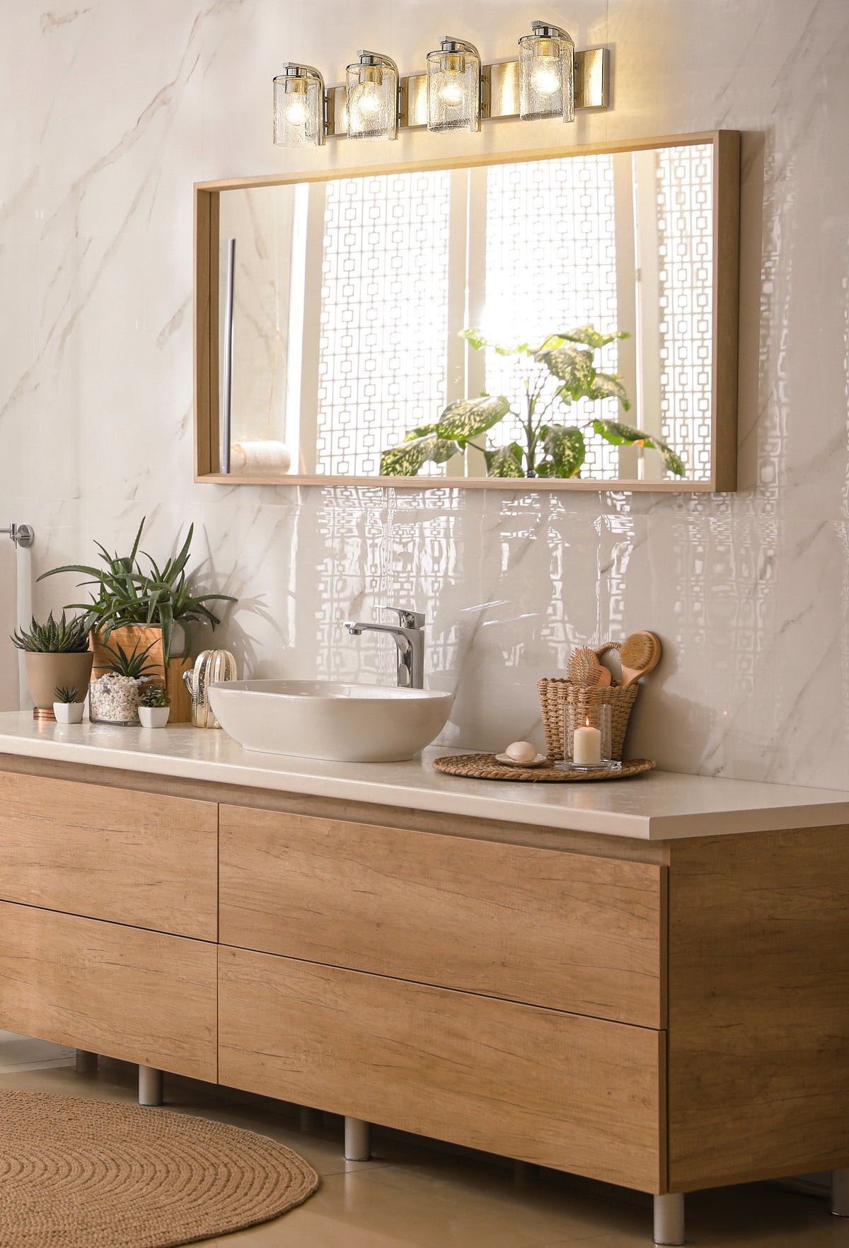 Beckett 4 Light Vanity