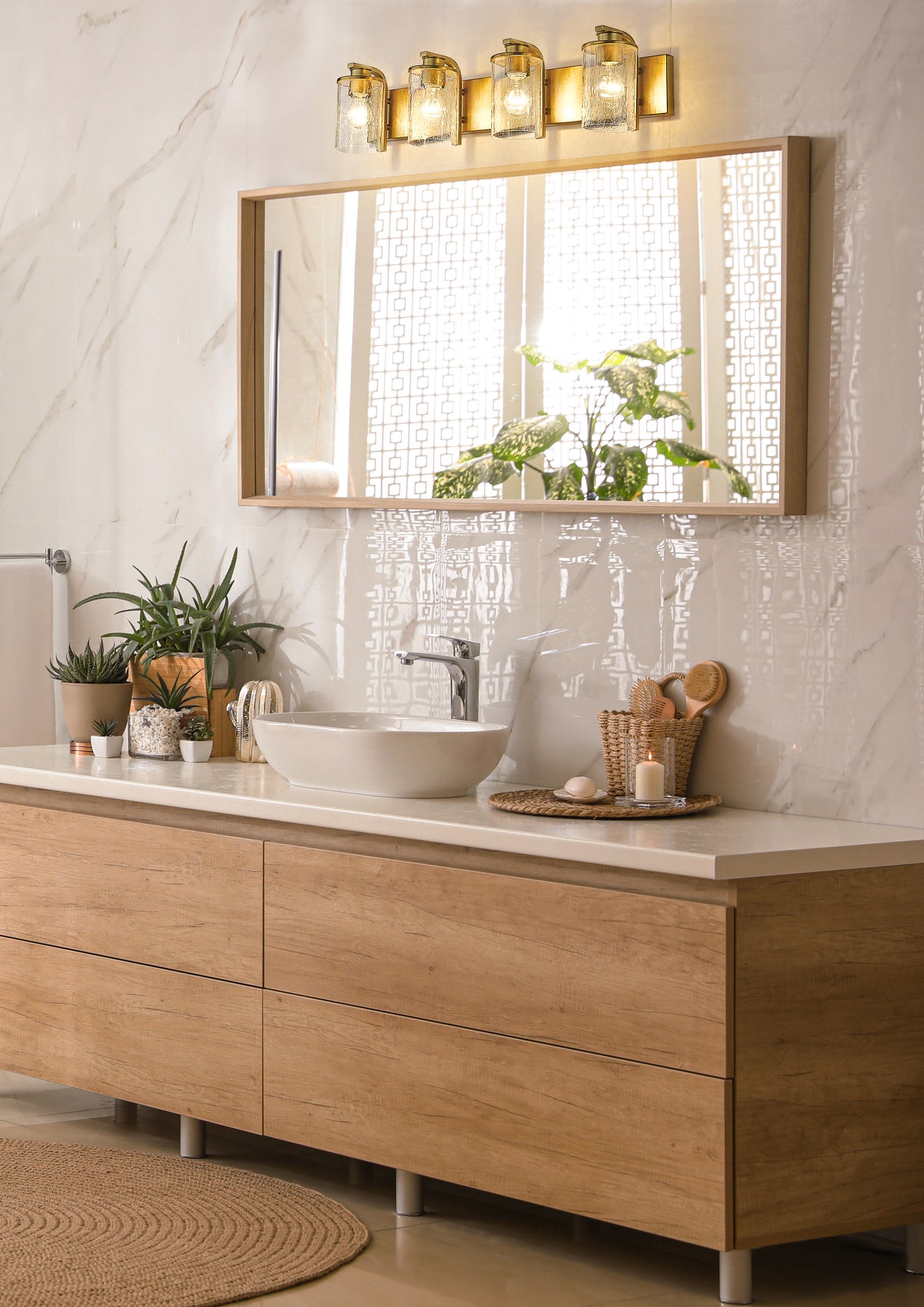 Beckett 4 Light Vanity