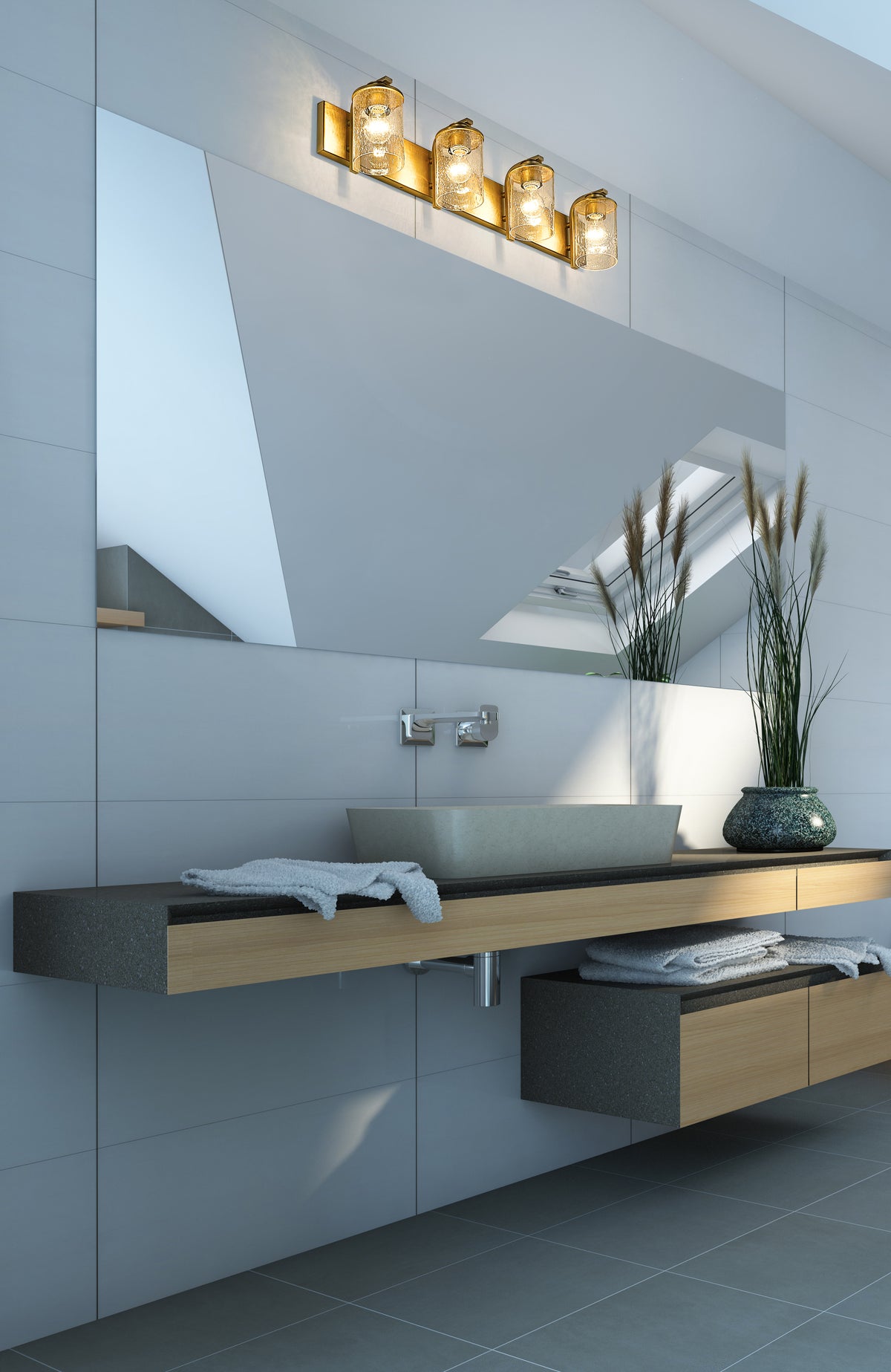 Beckett 4 Light Vanity