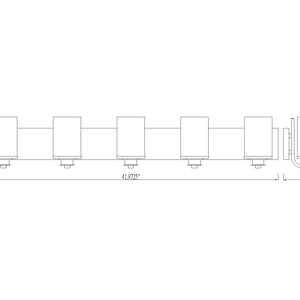 Beckett 5 Light Vanity