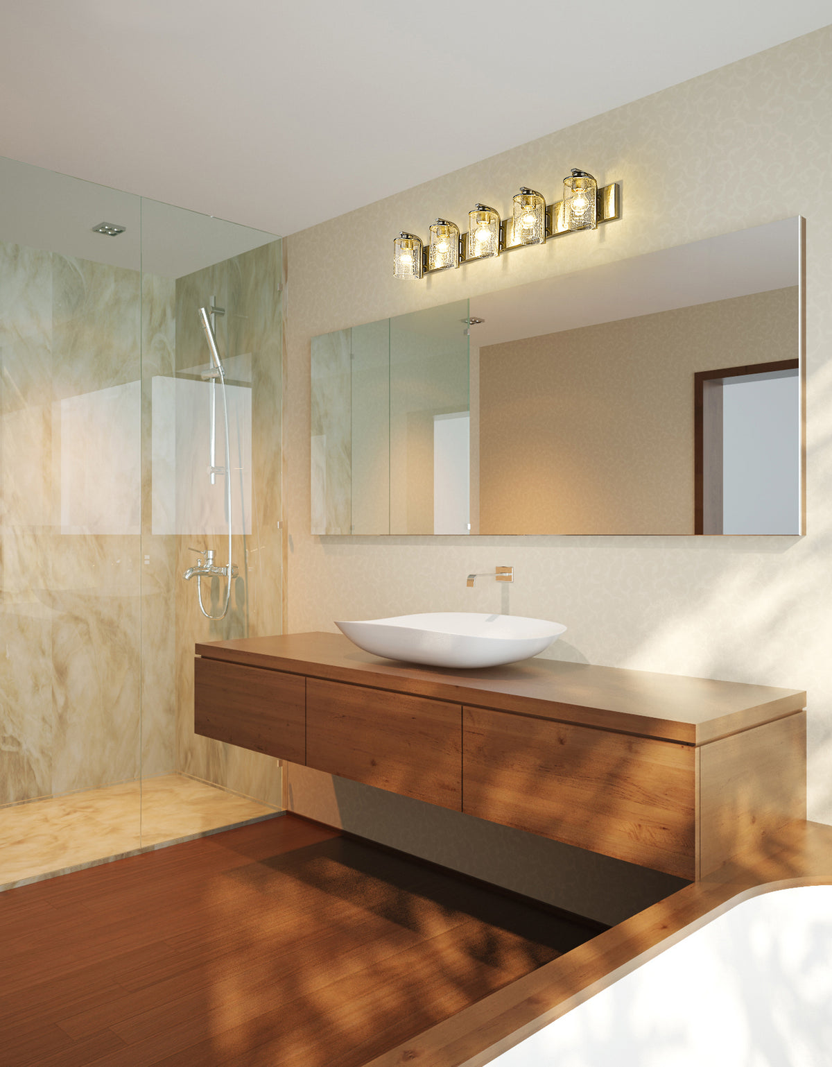 Beckett 5 Light Vanity