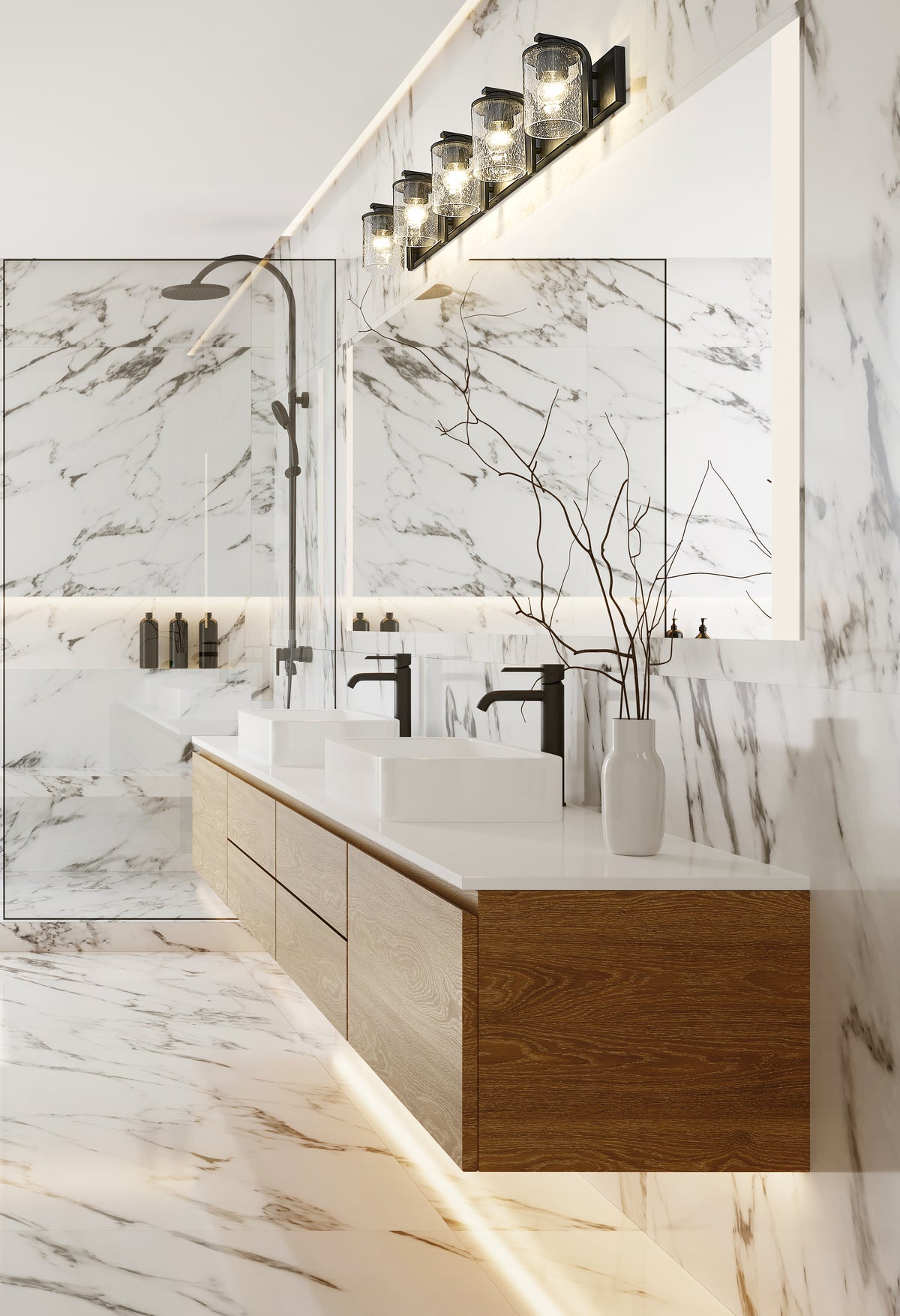 Beckett 5 Light Vanity
