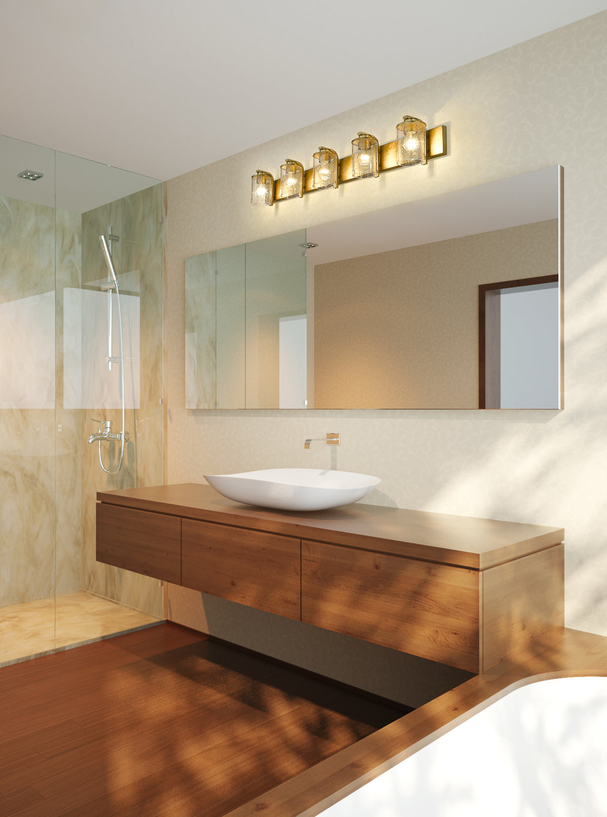 Beckett 5 Light Vanity