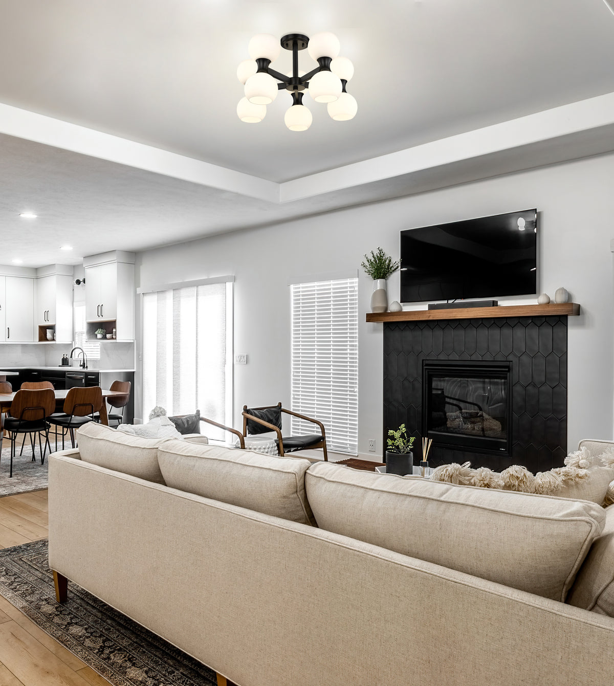 Artemis 10 Light Semi Flush Mount