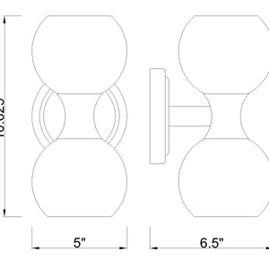 Artemis 2 Light Wall Sconce