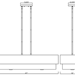 Counterpoint 5 Light Linear Chandelier