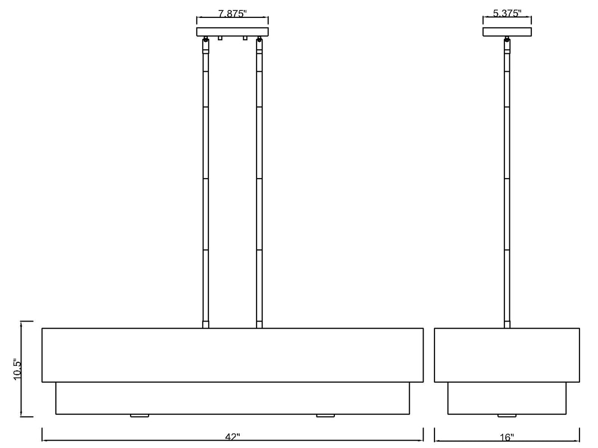 Counterpoint 5 Light Linear Chandelier