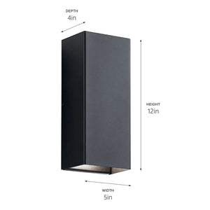 Walden Indoor/Outdoor Wall 2Lt LED