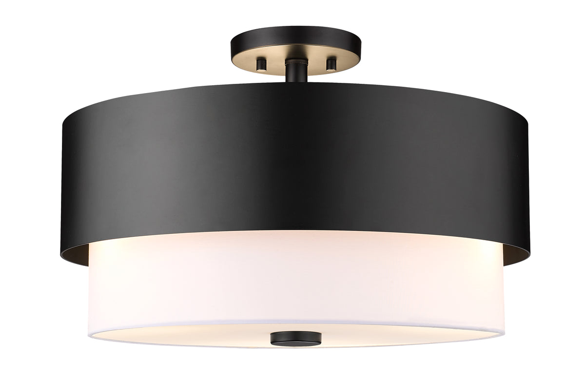 Counterpoint 3 Light Semi Flush Mount