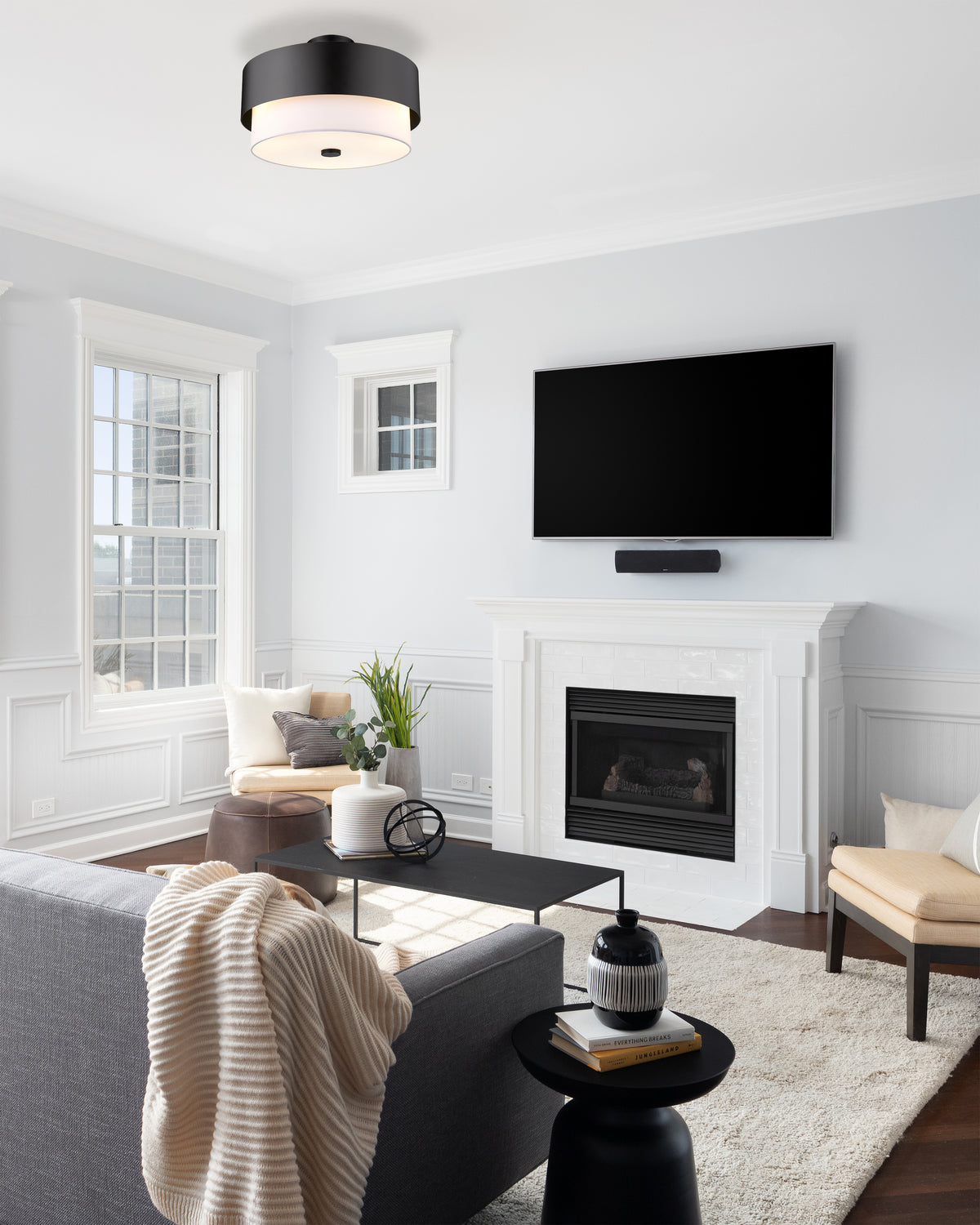 Counterpoint 3 Light Semi Flush Mount