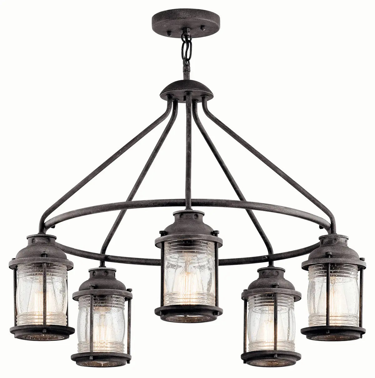 Ashland Bay Outdoor Chandelier 5Lt