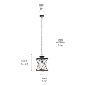 Argyle Outdoor Pendant 1Lt